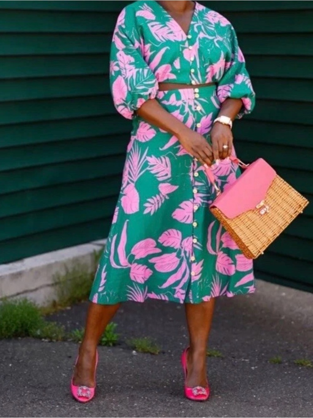 Two-piece set--skirt and top/jacket